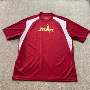 Holloway Central Iowa Storm Shirt Mens XL Red‎ Athletic Performance Sports